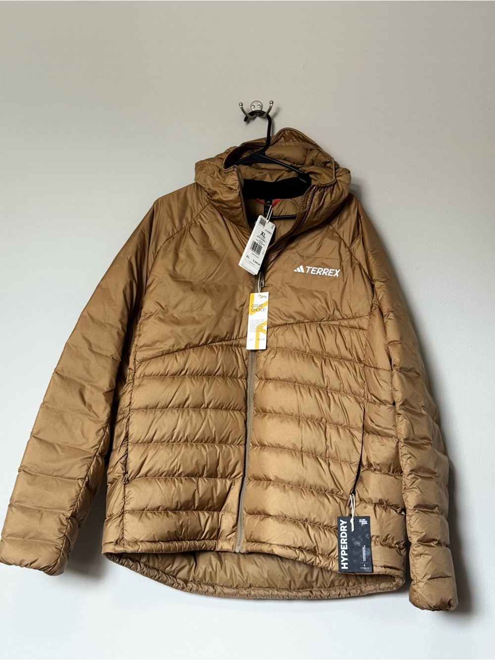 Men’s Brown Lightweight Puffer Jacket